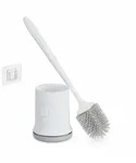 Relaxdays Toilettenb&uuml;rste mit Wandhalterung, schnelltrocknend, WC-B&uuml;rste,