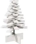 vidaXL Weihnachtsbaum zum Schm&uuml;cken Wei&szlig; 60 cm Massivholz Kiefer