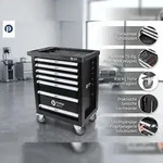 Werkstattwagen PWTOC11 mit 70-tlg. Werkzeugset, 7 Schubladen, 450 kg Traglast