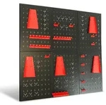 PROREGAL 6x Werkzeug Lochwand Set ARES aus Metall, BxT 240x60cm, inkl. 58 Haken...