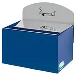 PROREGAL Robuster Wandascher mit Schild | 0,8 Liter, HxBxT 20x20x12,5cm |...
