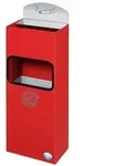 PROREGAL Robuster Wandascher mit Schild | 4 Liter, HxBxT 55x14,5x22cm |...
