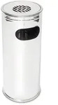 Relaxdays Standaschenbecher Edelstahl, 43L, mit M&uuml;lleimer & entnehmbarem