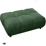 KAWOLA Polsterhocker VIVIEN Hockerbank Velvet smaragd