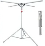 Relaxdays W&auml;schest&auml;nder, klappbar, bis 15 kg, h&ouml;henverstellbar, H x D: 100-180 x