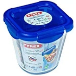 pyrex hoher runder beh&auml;lter mit deckel 13x13x13cm-0,8l cook&go.