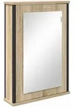 vidaXL Badezimmer-Spiegelschrank Braun 42 x 12 x 60 cm Holzwerkstoff
