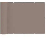 vidaXL Balkon Sichtschutz 150 x 600 cm Stoff mit PU-Beschichtung Taupe