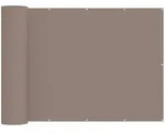 vidaXL Balkon Sichtschutz 150 x 800 cm Stoff mit PU-Beschichtung Taupe
