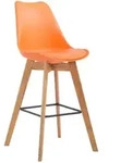 CLP Barhocker Metz Kunststoff natura/orange