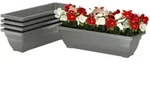 Outsunny - Blumentopf - 59Lx21Wx16Hcm - Grau