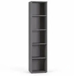 Aktenregal Universal hoch 197cm | 5 Ordnerh&ouml;hen Graphit, Extra Stabil 30kg 