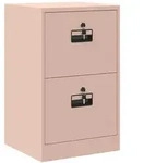 vidaXL Aktenschrank Rosa 45,5 x 42 x 74,5 cm Kaltgewalzter Stahl