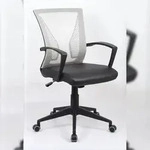 VCM B&uuml;rostuhl Offilo PU Schwarz / Grau ca. H. 92-102 x B. 48 x T. 46 cm