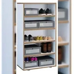 VCM Schuhregal Salia Wei&szlig; H. 110 x B. 60 x T. 33 cm