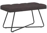 vidaXL Bank mit Knopfheftung Dunkelbraun 80 x 40 x 46 cm Stoff