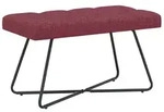 vidaXL Bank mit Knopfheftung Weinrot 80 x 40 x 46 cm Stoff