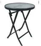 VCM Gartentisch Sonlas Anthrazit H. 70 x B. 55 x T. 55 cm