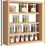 VCM K&uuml;chenm&ouml;bel H&auml;ngeschrank Esaldi Buche H. 40 x B. 40 x T. 10 cm