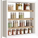 VCM K&uuml;chenm&ouml;bel H&auml;ngeschrank Esaldi Wei&szlig; / Honig-Eiche H. 40 x B. 40 x T. 10 cm