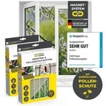 EASYmaxx Moskitonetz mit Pollenschutz mit Magnetbefestigung f&uuml;rs Fenster - 150...