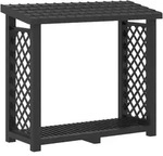 vidaXL Brennholzregal 114 x 46 x 101 cm PP Anthrazit