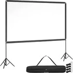 TecTake GmbH tectake Beamer-Leinwand Cinema klappbare Stative 16:9 4K HD 126...