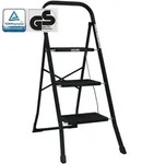 Baumarktplus Trittleiter 3-stufig klappbar T&Uuml;V/GS 150 kg Anti-Rutsch Trittfl&auml;chen