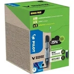 Pilot Non-permanent Whiteboard-Marker Schwarz Mittel Rundspitze - 80%...