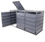 Albatros M&uuml;lltonnenbox 3er mit Pedal