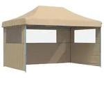 vidaXL Partyzelt 292 x 440 x 315 cm Beige Oxford-Stoff
