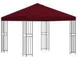 vidaXL Pavillon 3 x 3 m Bordeauxrot Polyester und Stahl 190 gsm