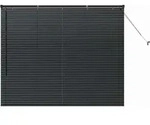 vidaXL Venezianische Jalousien Schwarz 130 x 160 cm Aluminium