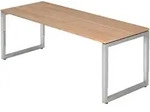 b&uuml;m&ouml; h&ouml;henverstellbarer Schreibtisch R-Serie 200x80 cm in Nussbaum, Gestell...