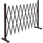 Mendler Alu Absperrgitter HWC-K56, Scherengitter Schutzgitter Zaun, ausziehbar