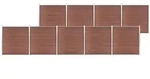 vidaXL Gartenzaun WPC 1564x186 cm Braun