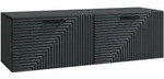vidaXL Wandmontierter TV-Schrank Schwarz 98 x 31 x 30 cm Holzwerkstoff