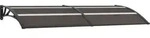 vidaXL Vordach Schwarz 240x75 cm PC