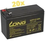20x Kung Long WP7,2-12A F2 AGM-Akkus 12V 7,2Ah &ndash; passend f&uuml;r Best Power B610