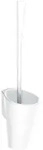 Delabie WC-B&uuml;rstengarn. W.-Mont. m.ergonomischem Griff Nylon wei&szlig;