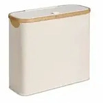 Relaxdays Toilettenpapier Aufbewahrung, 12 Rollen, HxBxT: 38 x 43 x 17 cm, Stoff,