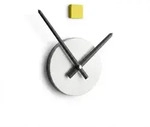 Relaxdays Wanduhr DIY, Uhr Wandtattoo zum Aufkleben, Zifferblatt Regenbogen, Gr&ouml;&szlig;e