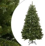 vidaXL K&uuml;nstlicher Weihnachtsbaum Klappbar mit St&auml;nder Gr&uuml;n 240 cm