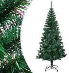 vidaXL K&uuml;nstlicher Weihnachtsbaum Schillernde Spitzen Gr&uuml;n 240 cm PVC