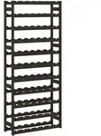 vidaXL Weinregal f&uuml;r 77 Flaschen Schwarz Massivholz Kiefer