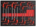 Profi Werkzeugeinlage Werkstattwagen 18 tlg. Innensechskant & Torx Mechaniker Set