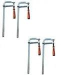 Vago-Tools 4 St&uuml;ck Profi Ganzstahl Schraubzwinge 300 x 120 mm