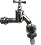 Auslaufventil 3/4 Zoll, Waschmaschinenventil, Knebelventil, verchromt
