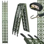 Baumarktplus TRUTZHOLM 1 x Auffahrrampe klappbar 228 cm Traglast 340 kg Alu oliv