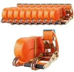 Baumarktplus 10x Spanngurt Ratschen Zurrgurt 10m 4t 4000kg 4to T&Uuml;V/GS ORANGE...